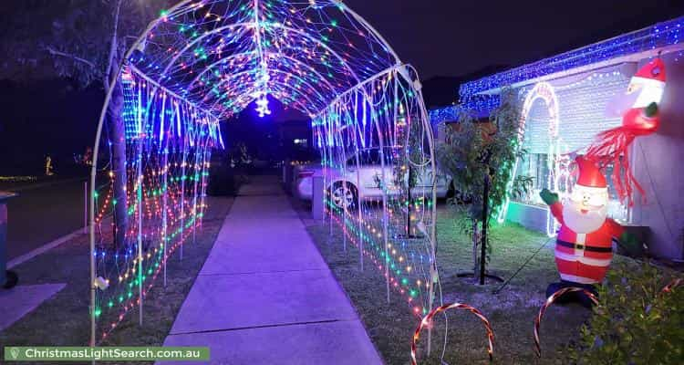 Christmas Light display at 9 Euvista Street, Haynes