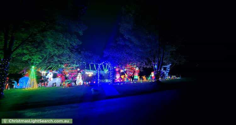 Christmas Light display at 13 Mawson Terrace, Moss Vale