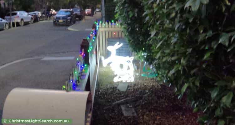 Christmas Light display at 88 Westbourne Road, Kensington