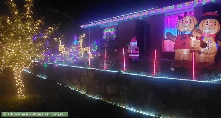 Christmas Light display at 5 Narryer Close, Palmerston