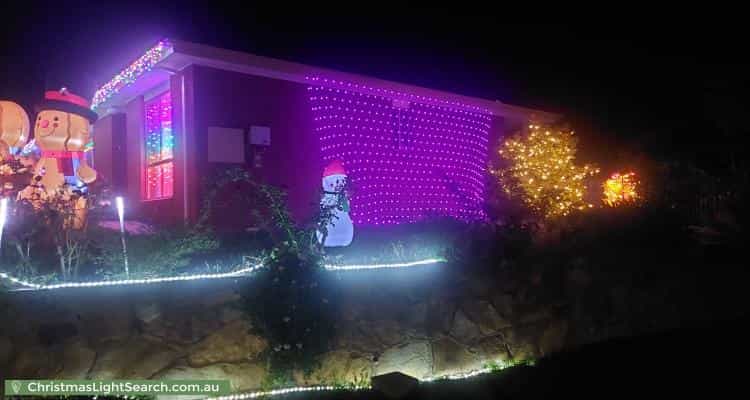 Christmas Light display at 5 Narryer Close, Palmerston