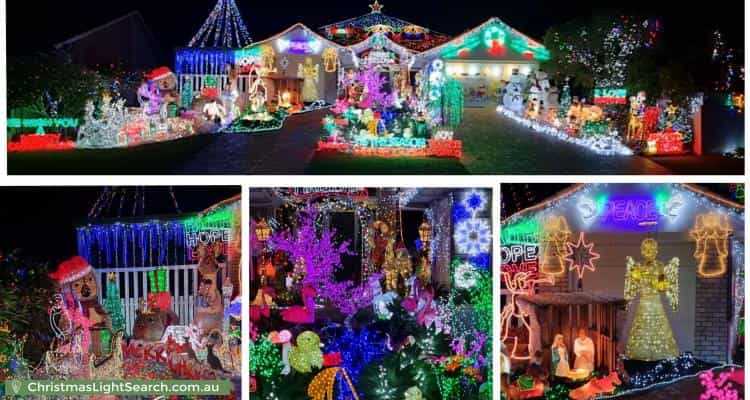 Christmas Light display at 13 Clark Terrace, Sandstone Point