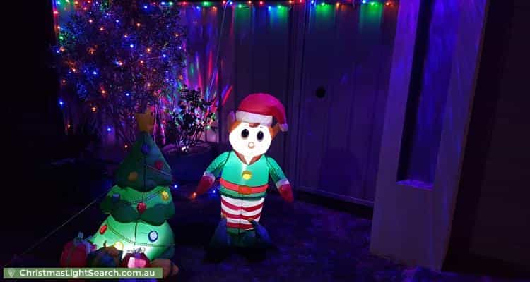 Christmas Light display at 32 Munday Avenue, Brookdale