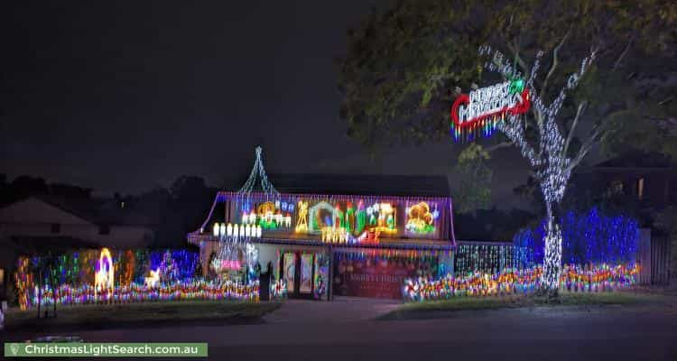 Christmas Light display at 26 Calliope Street, Runcorn