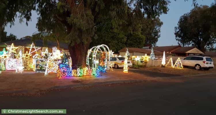 Christmas Light display at 13 Warrina Place, Armadale