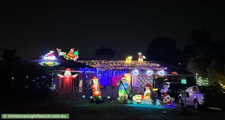Christmas Light display at 71 Sandpiper Loop, Yangebup
