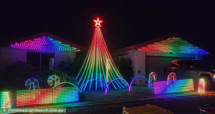 Christmas Light display at 42 Richardson Circuit, Conder
