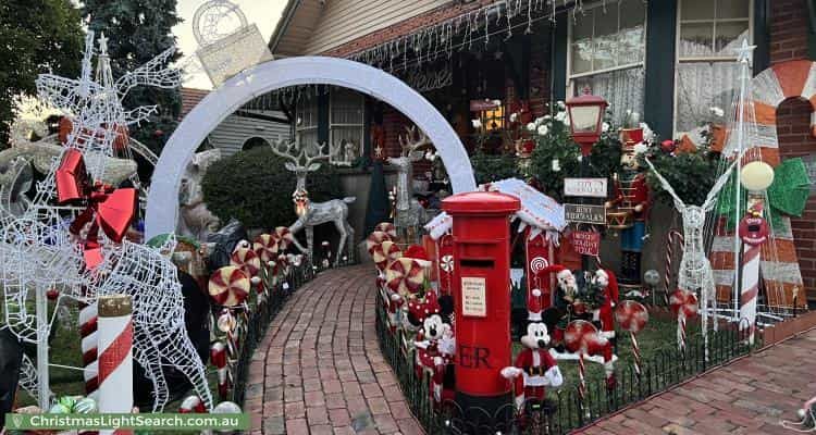 Christmas Light display at 29 Shaftsbury Street, Coburg