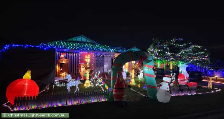 Christmas Light display at 9 Duncraig Court, Narre Warren