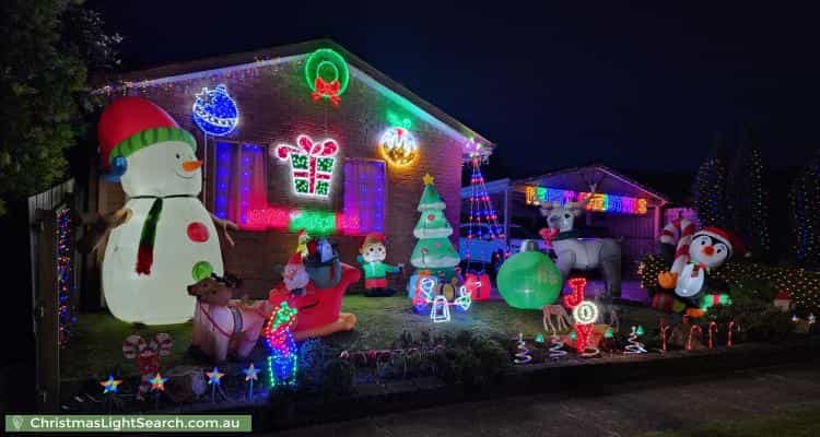 Christmas Light display at 15 Metcalf Crescent, Rowville