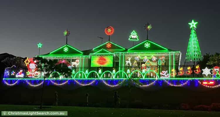 Christmas Light display at 75 Observatory Drive, Clarkson
