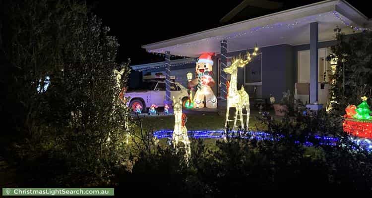 Christmas Light display at  Merlin Cresent, Googong