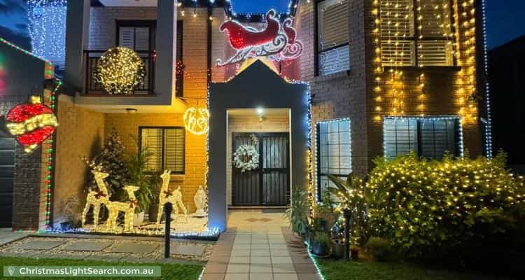 Christmas Light display at  Hillcrest Avenue, Greenacre