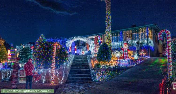 Christmas Light display at 13 Ruthven Street, Gowrie