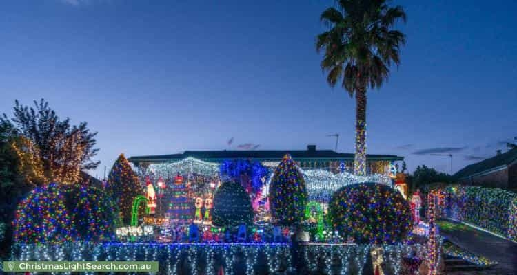 Christmas Light display at 13 Ruthven Street, Gowrie