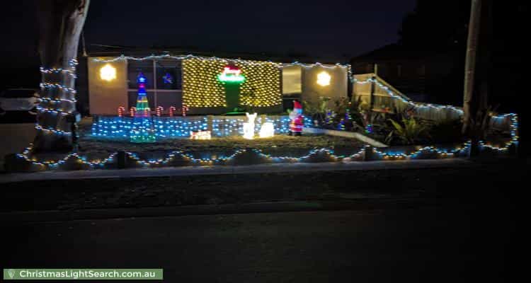 Christmas Light display at 5 Stanley Street, Somerville