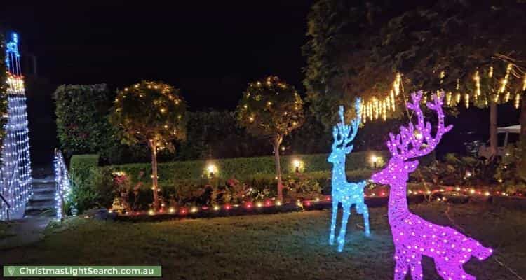 Christmas Light display at 86 Chelmsford Avenue, East Lindfield
