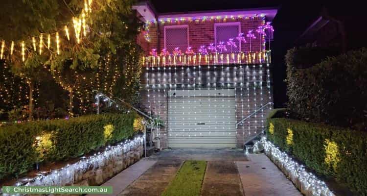 Christmas Light display at 86 Chelmsford Avenue, East Lindfield