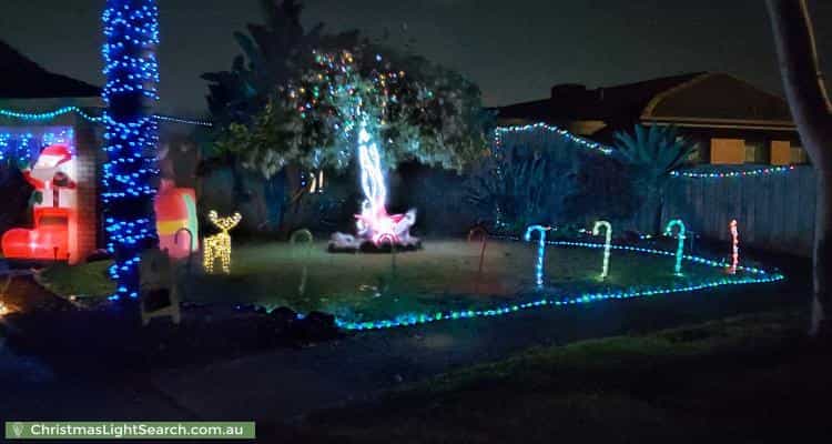 Christmas Light display at 6 Alpine Court, Vermont South