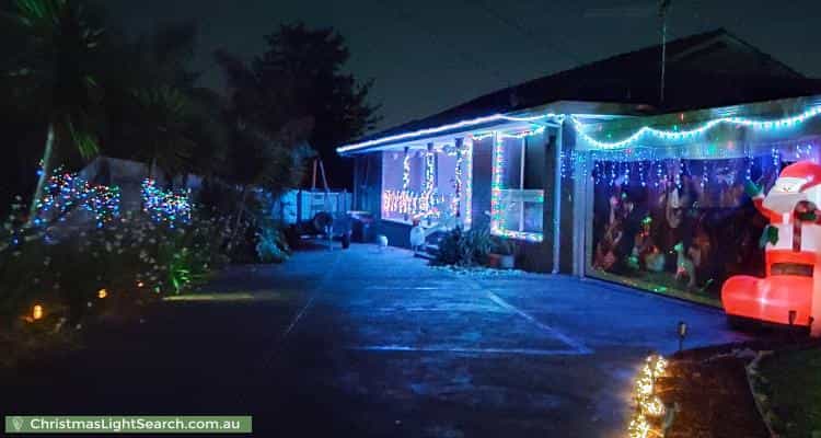 Christmas Light display at 6 Alpine Court, Vermont South