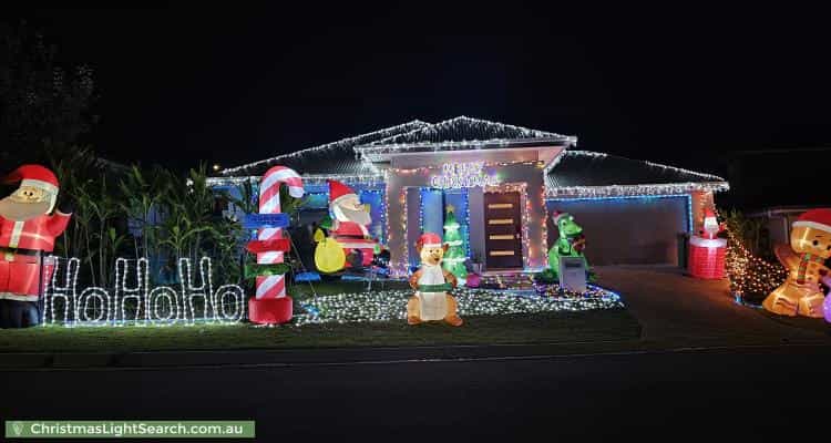 Christmas Light display at 16 Teddy Place, Ripley