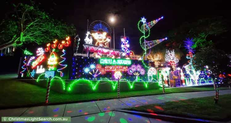 Christmas Light display at 27 Minimine Street, Stafford