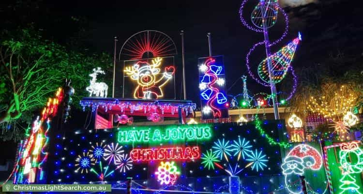 Christmas Light display at 27 Minimine Street, Stafford