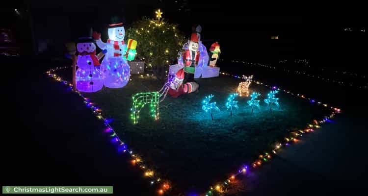 Christmas Light display at 3 Castle Close, Glen Waverley