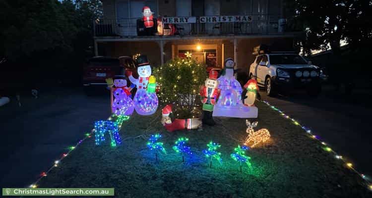 Christmas Light display at 3 Castle Close, Glen Waverley