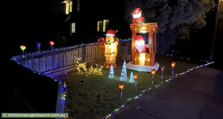 Christmas Light display at 3 Castle Close, Glen Waverley