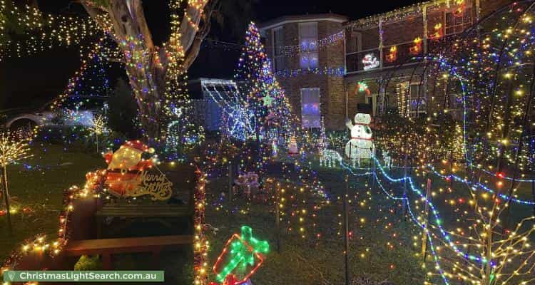 Christmas Light display at 53 Candlebark Quadrant, Rowville