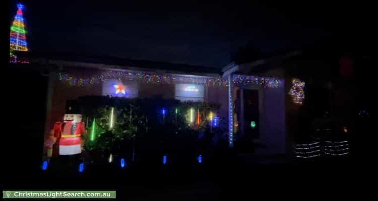 Christmas Light display at 86 Clive Steele Avenue, Monash
