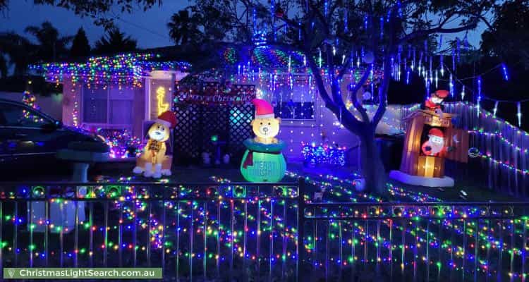 Christmas Light display at 28 Yarrinup Avenue, Chadstone