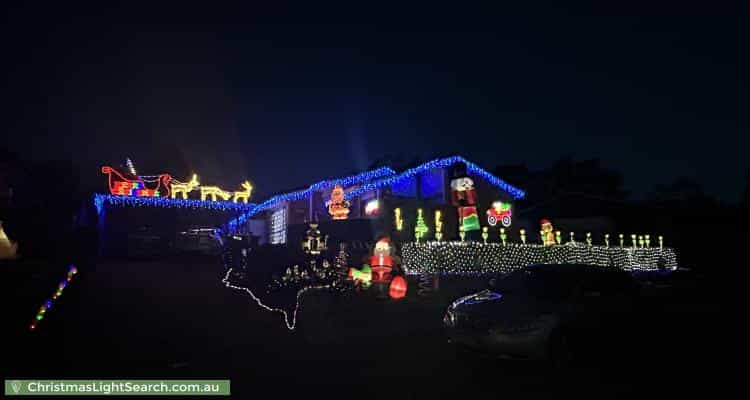 Christmas Light display at 43 Must Circuit, Calwell