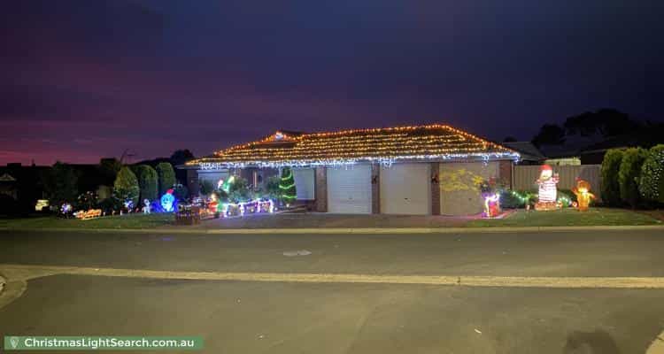 Christmas Light display at 24 Talladira Way, Woodcroft