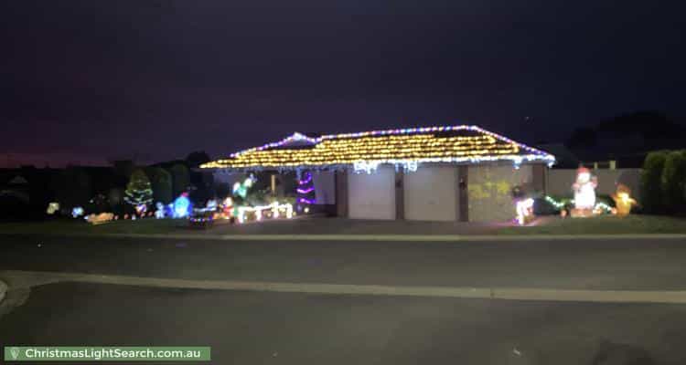Christmas Light display at 24 Talladira Way, Woodcroft