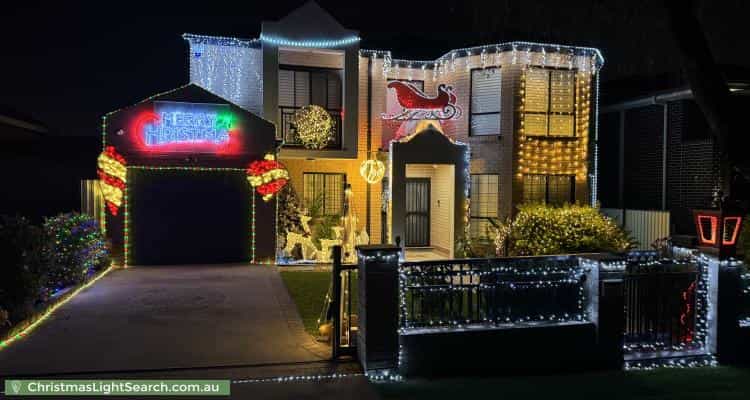 Christmas Light display at  Hillcrest Avenue, Greenacre