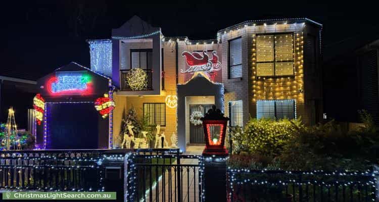 Christmas Light display at  Hillcrest Avenue, Greenacre