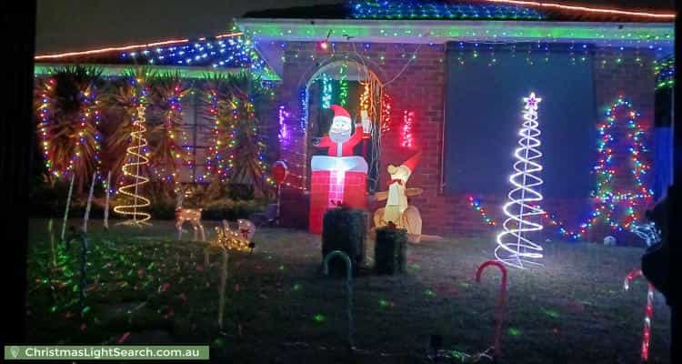 Christmas Light display at 7 Gregory Court, Cranbourne North