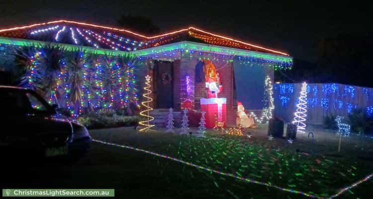 Christmas Light display at 7 Gregory Court, Cranbourne North