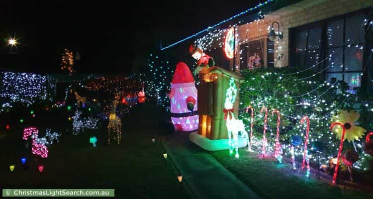 Christmas Light display at 47 Blantyre Avenue, Chelsea