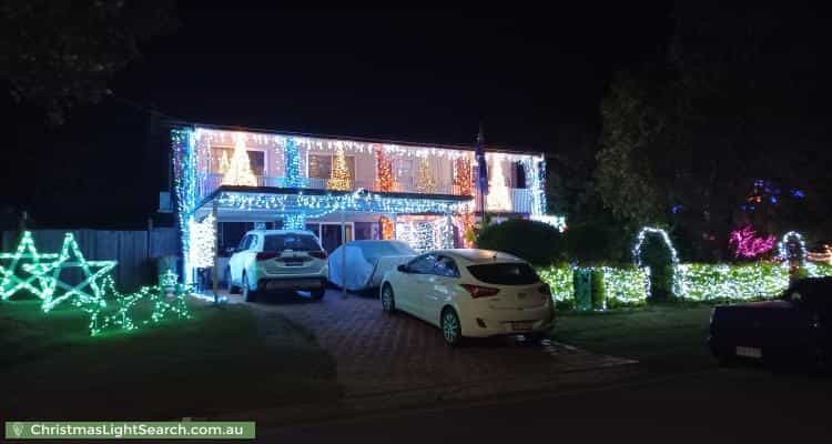 Christmas Light display at 29 Bordeau Crescent, Petrie