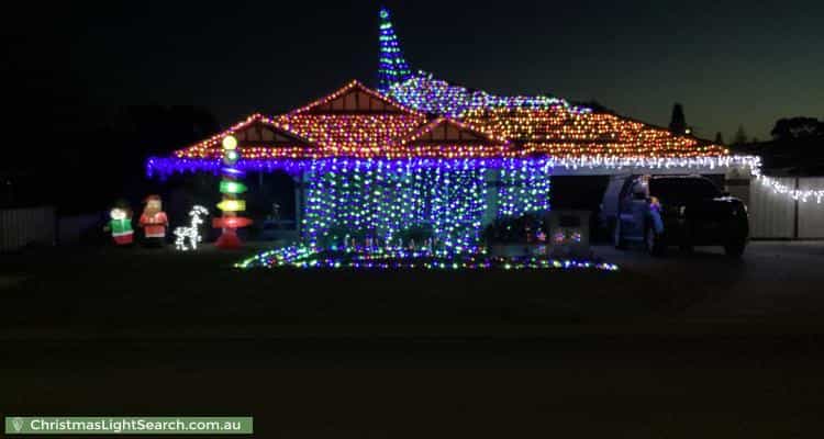 Christmas Light display at 11 Navigator Drive, Singleton