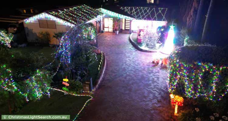 Christmas Light display at 14 Newbery Road, Wembley Downs