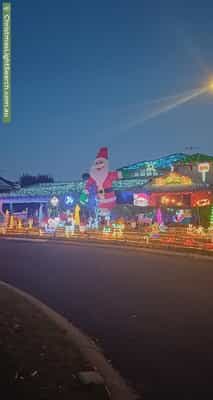 Christmas Light display at 10 Darvel Close, Kinross