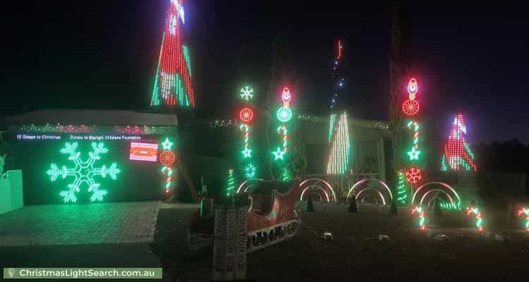 Christmas Light display at 17 Bottrill Street, Bonython
