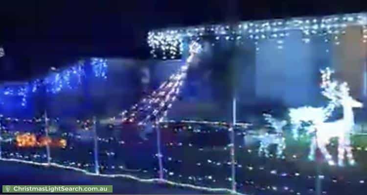 Christmas Light display at 17 Woodman Road, Eagle Point