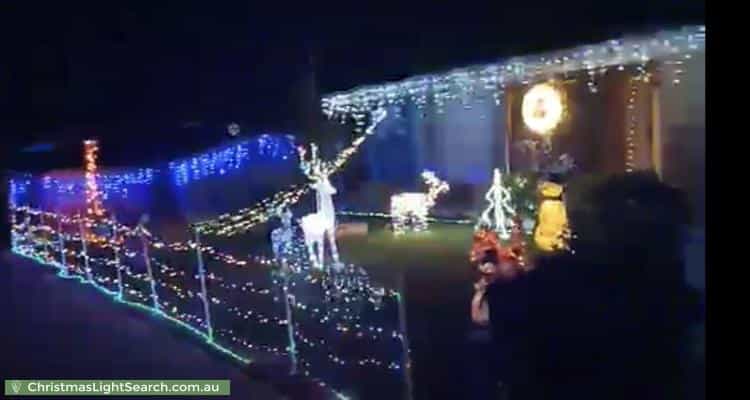 Christmas Light display at 17 Woodman Road, Eagle Point