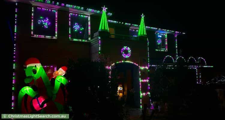 Christmas Light display at 7 Yaldara Street, Kellyville Ridge