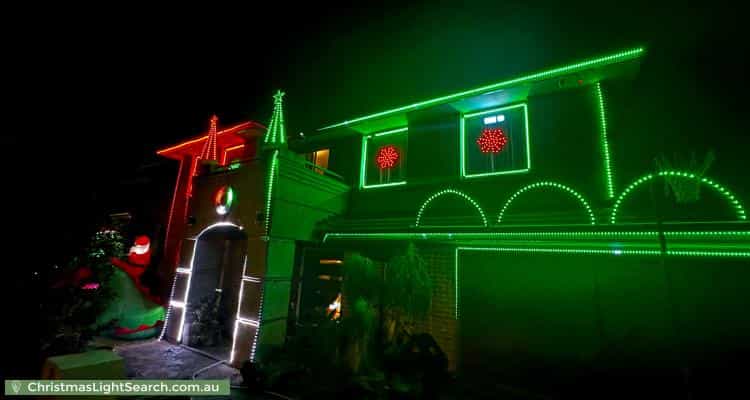 Christmas Light display at 7 Yaldara Street, Kellyville Ridge